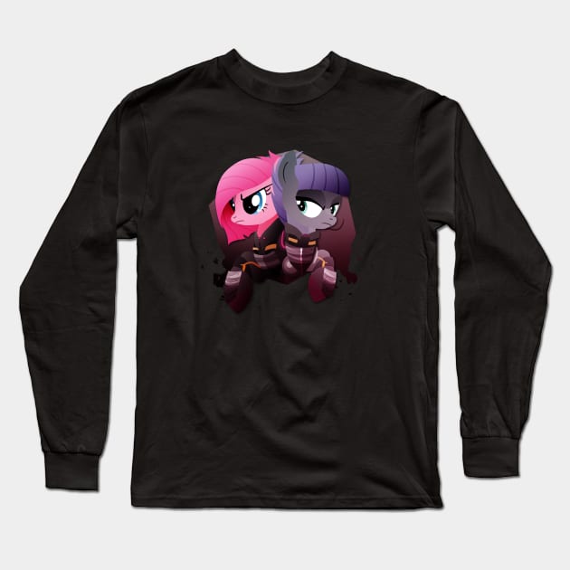 Warrior Pinkie Pie and Maud Pie Long Sleeve T-Shirt by Ilona's Store